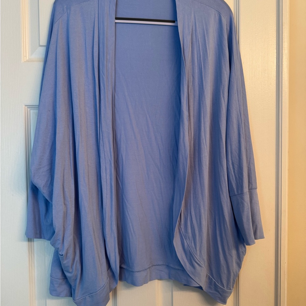 Zenana Outfitters Light Blue Open-Front Cardigan